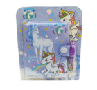 Cute Mini Unicorn Design Pocket Diary with Pen for Kids (Random Colour)