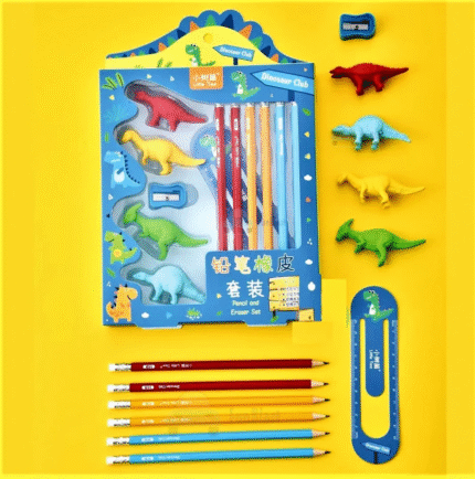 Dinosaur-Themed Stationery Set for Kids