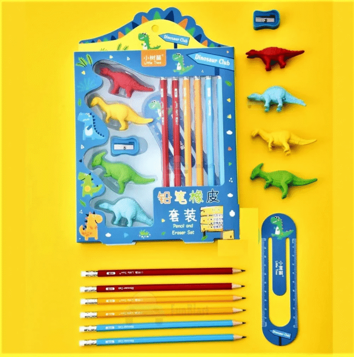 Dinosaur-Themed Stationery Set for Kids