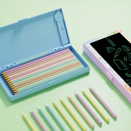 Multi-Functional LCD Drawing Tablet Pencil/Compass Box