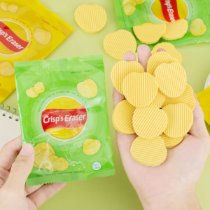 Potato Chips Eraser Pack of 4 Pcs