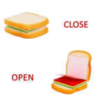 Sandwich Shaped Notepad / Sticky Notes