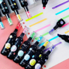 Space Theme Bottle Shape Highlighters Set Of 6