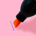 Space Theme Bottle Shape Highlighters Set Of 6