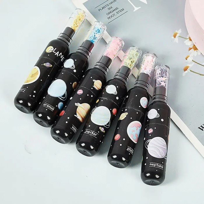Space Theme Bottle Shape Highlighters Set Of 6