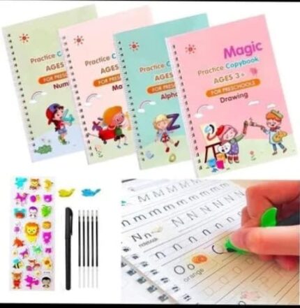 Magic Writing Notebook, SANKBOOK ,Number Tracing Book for Preschoolers with Pen