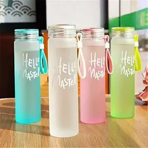 Hello Master Borosilicate Glass Water Bottle