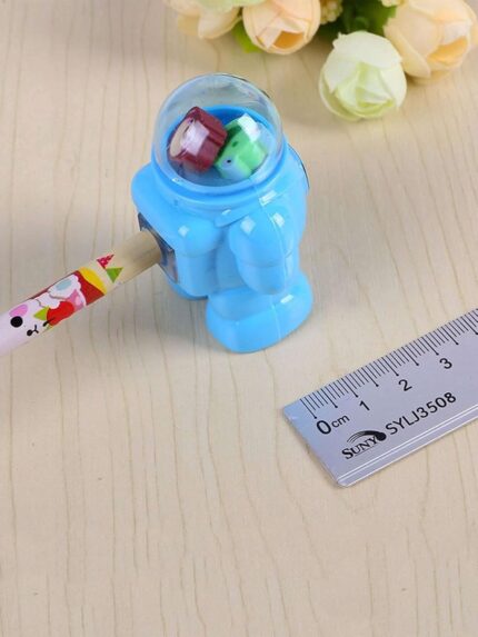 Space Explorer Pencil Sharpener: Portable Astronaut-Inspired Design ( Pack of 4)