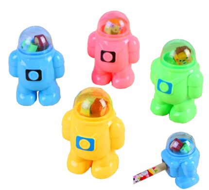Space Explorer Pencil Sharpener: Portable Astronaut-Inspired Design ( Pack of 4)