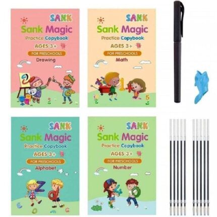Magic Writing Notebook, SANKBOOK ,Number Tracing Book for Preschoolers with Pen
