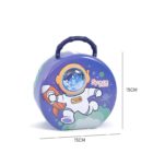 Astronaut Design Tin Box Piggy Bank - Password Protected (Pack of 1)