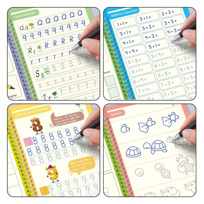 Magic Writing Notebook, SANKBOOK ,Number Tracing Book for Preschoolers with Pen