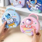 Astronaut Design Tin Box Piggy Bank - Password Protected (Pack of 1)