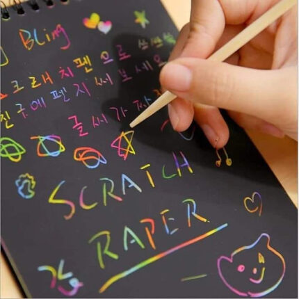 Scratch Book Magic Doodle Scratch Art Activity birthday return gift