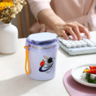 Cartoon Printed Stainless Steel Cup/Mug ( 530ml purple
