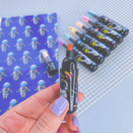 Confetti Astronaut Bottle Highlighter Set