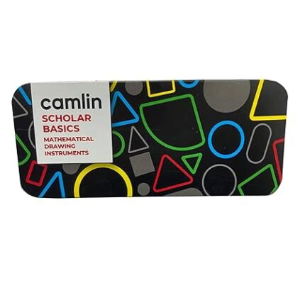 Camlin Scholar Basics Mathematical Drawing Instrument Geometry Box (Black)