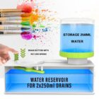 Paint Brush Cleaner Rinser with Drain & Water Recycling | Paintbrush Scrubber for Watercolor, Oil & Water-Based Brushes | Painting Water Dispenser & Washer