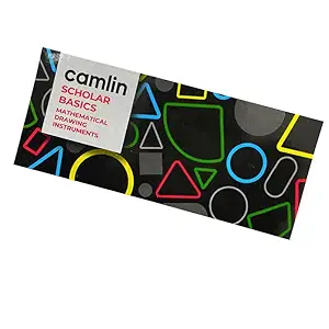 Camlin Scholar Basics Mathematical Drawing Instrument Geometry Box (Black)