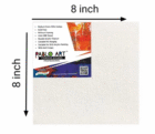 Pablo Art 8×8 Canvas Board – premium square canvas with smooth surface, ideal for acrylic, oil, and watercolor painting, shown on a white background.