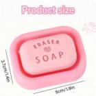 Cute Soap Shaped Erasers With Plastic Case