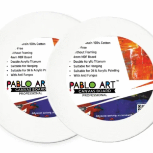 Pablo Art 6 inch Round Canvas Board