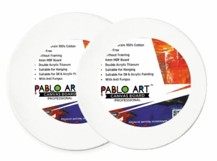 Pablo Art 6 inch Round Canvas Board