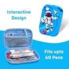 Astronaut Pencil Case for Boys – Space Theme Hardtop Stationery Pouch | Stylish Box for School & College Supplies
