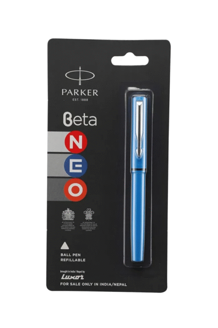 Parker Beta Neo Chrome Trim Ball Pen Ink Color – Blue