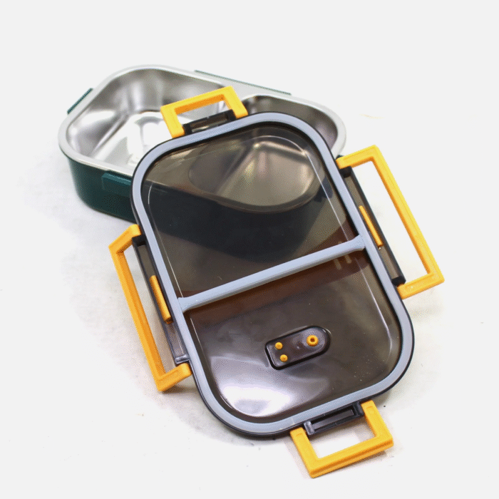 Stainless Steel Insulated Leak-Proof Lunch Box | 2 Compartment | Airtight & Spill-Proof | Assorted Colors