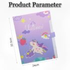 unicorn 6-Grid button file folder A4