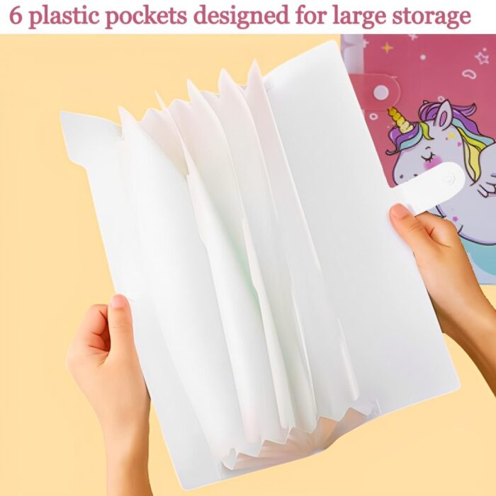 unicorn 6-Grid button file folder A4
