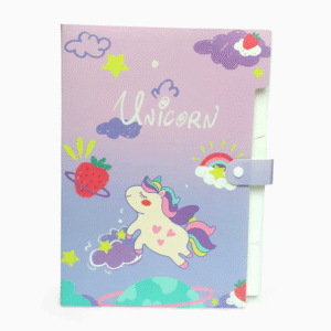 unicorn 6-Grid button file folder A4