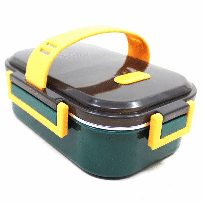 Stainless Steel Insulated Leak-Proof Lunch Box | 2 Compartment | Airtight & Spill-Proof | Assorted Colors