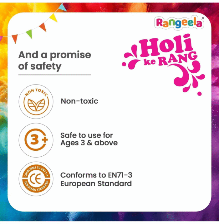 Pidilite Rangeela Holi Ke Rang 4 Shades Herbal Gulal