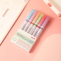 6-in-1 Designer Pattern Roller Linear Color Pen-