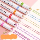 6-in-1 Designer Pattern Roller Linear Color Pen-