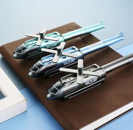 Helicopter Shape Gel Pen with Illuminated Fun ( Pack of 1 )