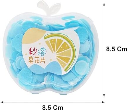 Apple Shape Box Inside Paper Soap: Your On-the-Go Cleaning Companion (Pack of 1)