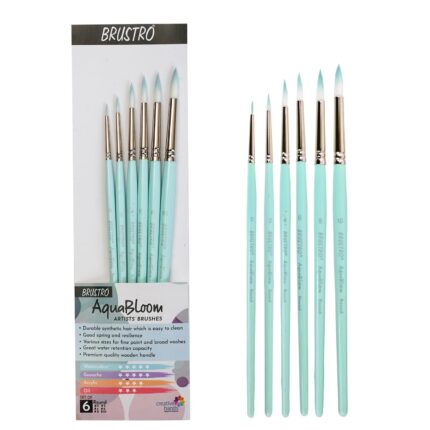 BRUSTRO AquaBloom Artist’s Paint Brushes