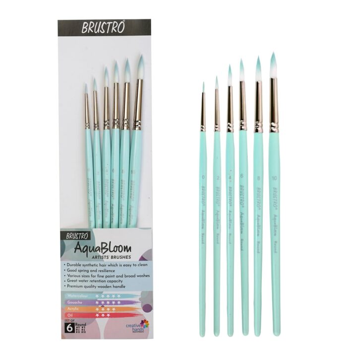 BRUSTRO AquaBloom Artist’s Paint Brushes