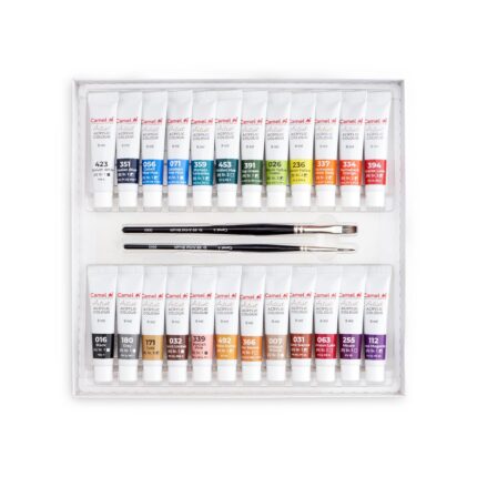 Camel Artist Acrylic Colour Set 24 x 9ml tubes