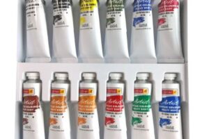 Camel Heavy Body Acrylic Colors, 12x40ml