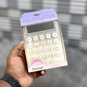 Cute Retro Color Button Calculator – 12-Digit Display