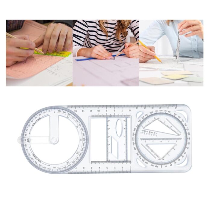 Multifunctional Mathematics Drawing Geometric Ruler