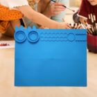 Silicone Craft Painting Mat with Brush Holders and Bunny Rinse Cups