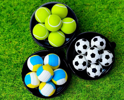 Sports Theme Erasers-Set Of 6 for boys