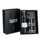 Stainless Steel Vacuum Thermal Flask Set – 500ml Hot & Cold 12-hour Insulation (Pack of 1)