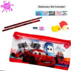 Transparent Car Pencil Pouch, Zipper Stationary Pouch Set Pack For Boys