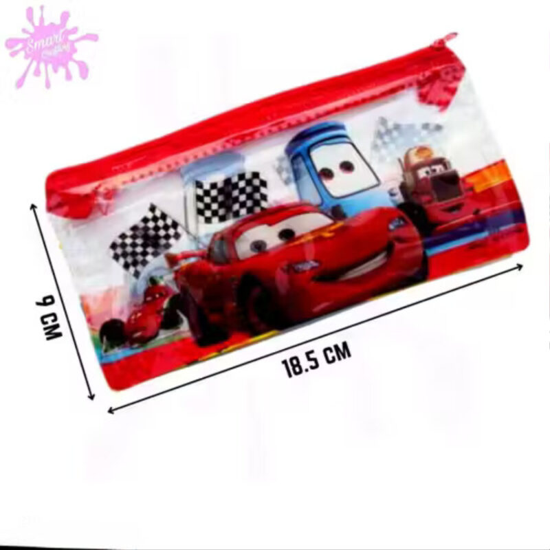 Transparent Car Pencil Pouch, Zipper Stationary Pouch Set Pack For Boys